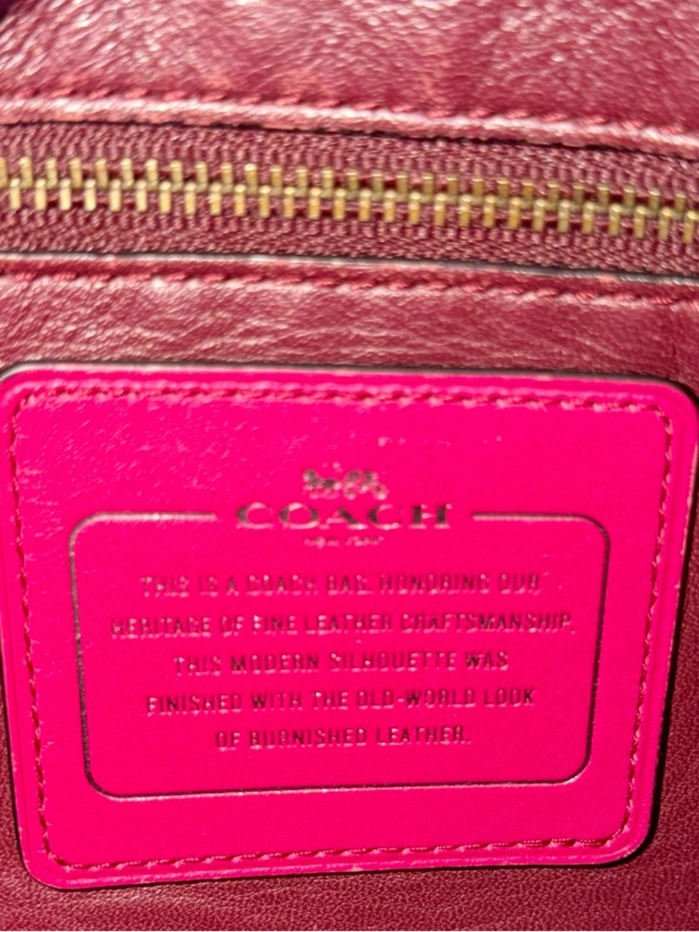 Coach Leather Hobo Bag in Berry Pink - Picture 4 of 8